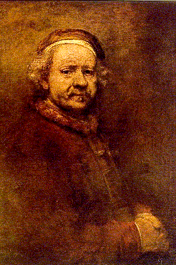 een zelfportret van de beroemde schilder Rembrandt